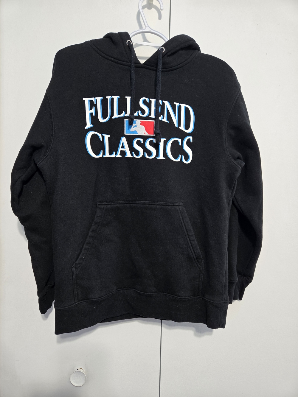 Full Send Classics Black Graphic Pullover Hoodie Size Small